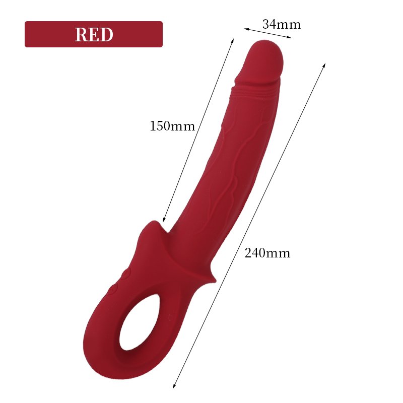 24cm Meiran AV Vibrator, Roland Red, ABS Plastic + Silicone, Magnetic Charging,In US Stock - Image 5