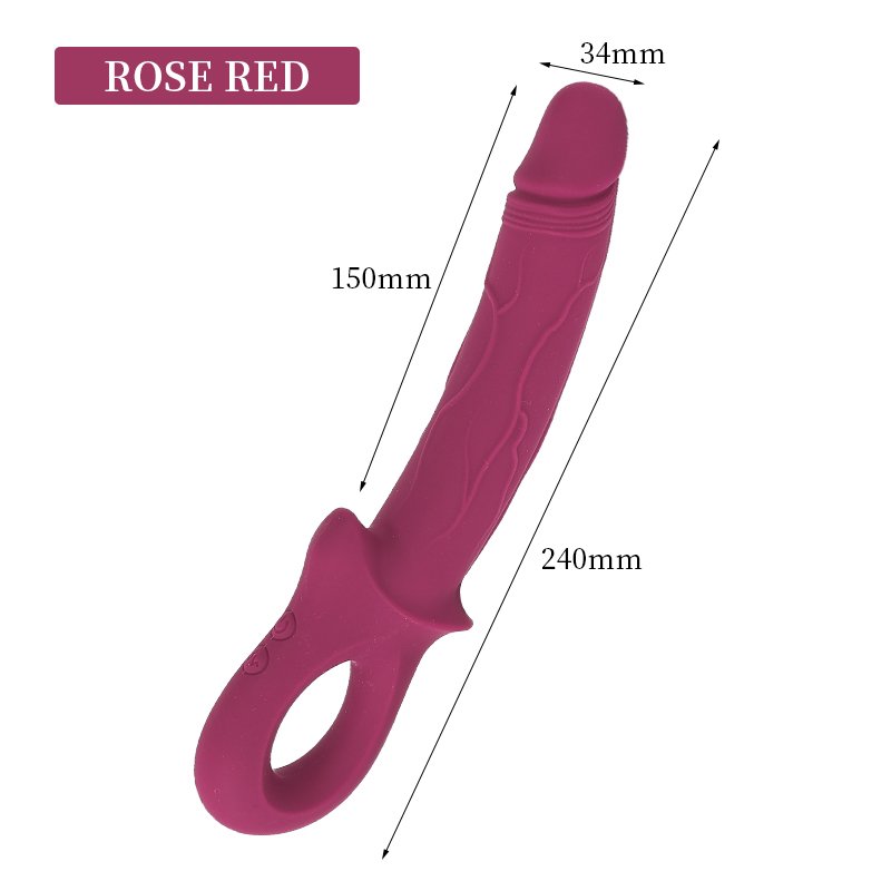 24cm Meiran AV Vibrator, Roland Red, ABS Plastic + Silicone, Magnetic Charging,In US Stock - Image 6