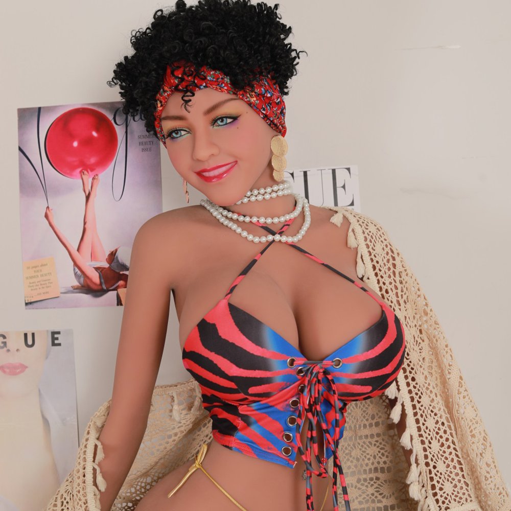 158cm (5ft 2) Big Breasts Light Brown Blue Eyes TPE Sex Doll,In US Stock - Image 4
