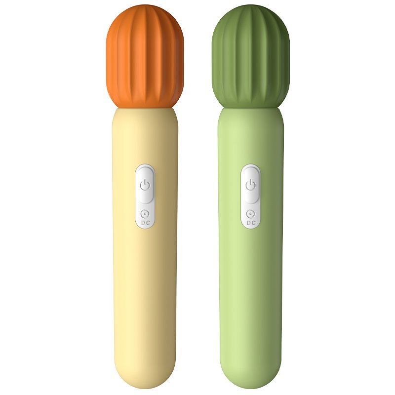 18.2 cm Cactus Green Vibrator with Silicone Texture, Powered by a Lithium Battery,In US Stock