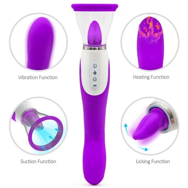 Fashion Sexy G Spott Female massage jacket2 in 1 Clitorial Stimulation Rose Shape toy for Women Funny Suction Licking Toys Women Suck Clitorial Sucking toy for Women CoupleTShirt