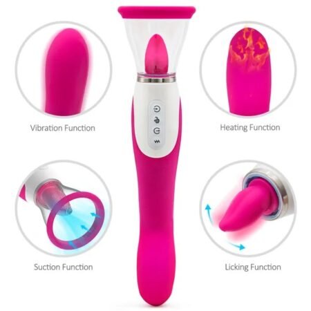 Fashion Sexy G Spott Female massage jacket2 in 1 Clitorial Stimulation Rose Shape toy for Women Funny Suction Licking Toys Women Suck Clitorial Sucking toy for Women CoupleTShirt