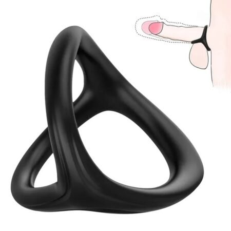 Tornado double ring locking fine ring for Longer Harder Stronger Erection; Improve Sexual Performance; Sex Toys for Men Massager Adult Sex Toys for Men Penis Ring for Men Couples Pleasure;