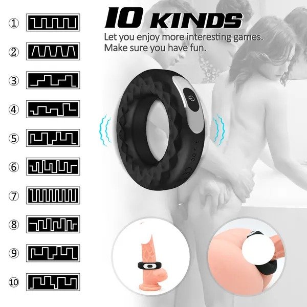 Penis Ring with Teasing Tail Stretchy Ring for Penis Stimulation; Penis Trainer Sex Ring for Men Harder Longer Stronger Sexual Pleasure Enhance; Adult Sex Toy for Men