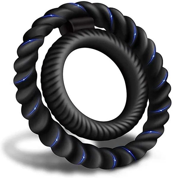 Penis Ring with Teasing Tail Stretchy Ring for Penis Stimulation; Penis Trainer Sex Ring for Men Harder Longer Stronger Sexual Pleasure Enhance; Adult Sex Toy for Men