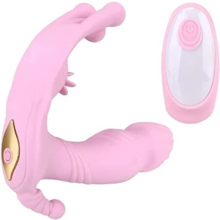 Wearable Licking Vibrator with Wireless Remote Control for G Spot Clitoral Stimulation; Multi Vibration Modes; Vibrating Panties Adult Sex Toys for Women or Couples Play