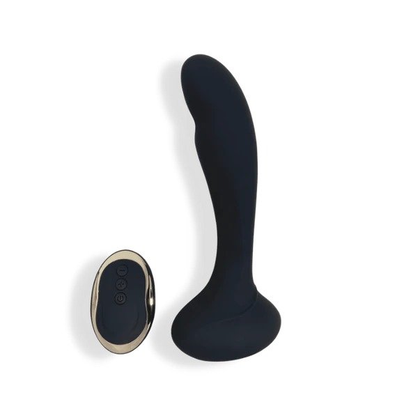 Gaea – Vibrating Black Dildo