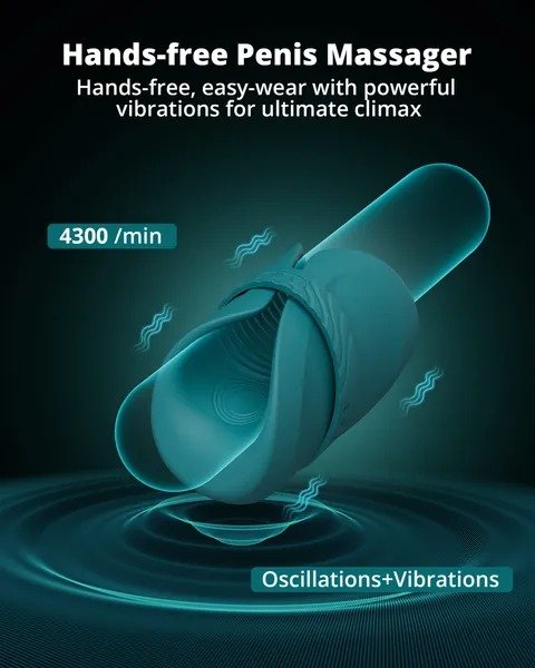 LOVENSE Gush 2 Automatic Male Masturbator,Penis Male Vibrator & Oscillation,App Remote Control Sex Toys for Men with Endurance Training,Adjustable Flexible Buckles for Men Pleasure