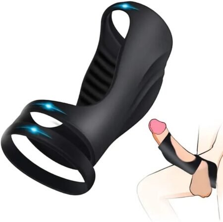 Tornado double ring locking fine ring for Longer Harder Stronger Erection; Improve Sexual Performance; Sex Toys for Men Massager Adult Sex Toys for Men Penis Ring for Men Couples Pleasure;