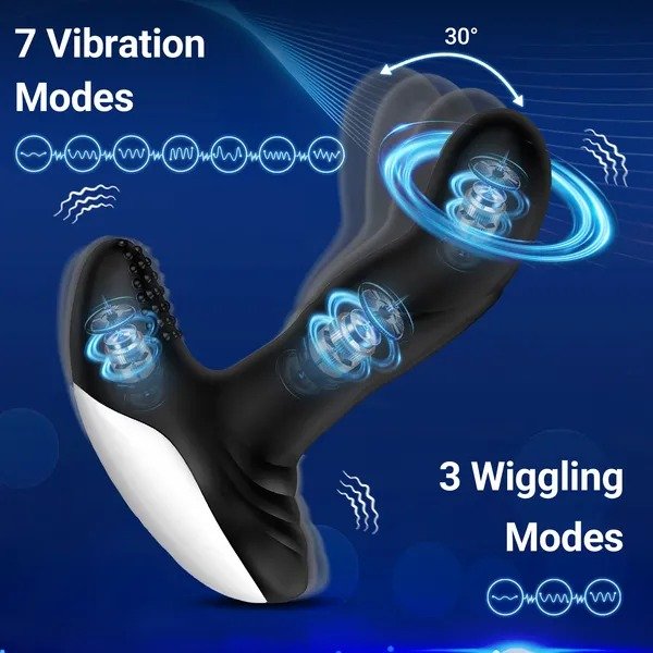 Remote Control Prostate Massager, Heating Dual Motor Vibrating Butt Plug for Men Women, Waterproof - Image 3