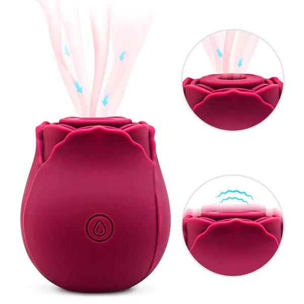 Mini Flower Women USB Charging G Spot Stimulator Quiet Vibrating Waterproof Electric Rose Vibrate Massaging Simulator for Pleasure - Image 4