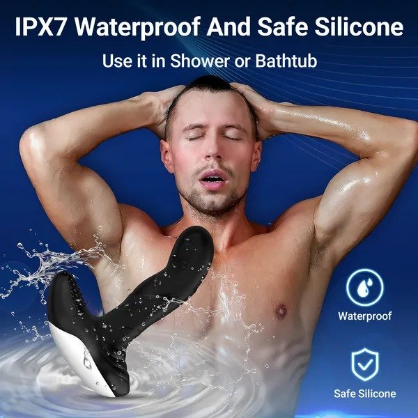 Remote Control Prostate Massager, Heating Dual Motor Vibrating Butt Plug for Men Women, Waterproof - Image 6