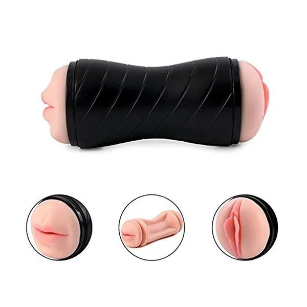 3 in 1 Male Masturbators Adult Sex Toys with Realistic Textured Mouth Vagina and Tight Anus, Men's Pocket Pussy Blowjob Stroker Anal Play Sex Toys for Men Masturbation - Image 3