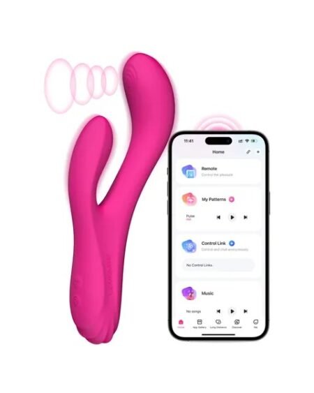 LOVENSE Osci 3 Rabbit Sex Toy Vibrator with APP Control,G-spot Vibrator & Oscillation Massager with Dual Motor for Clitoral Stimulator,Adult Toys for Women Couple with Wireless Remote Control Vibrator